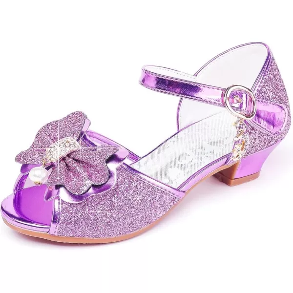 Osinnme Toddler Little Big Kid Girls Wedding SandalsPurple