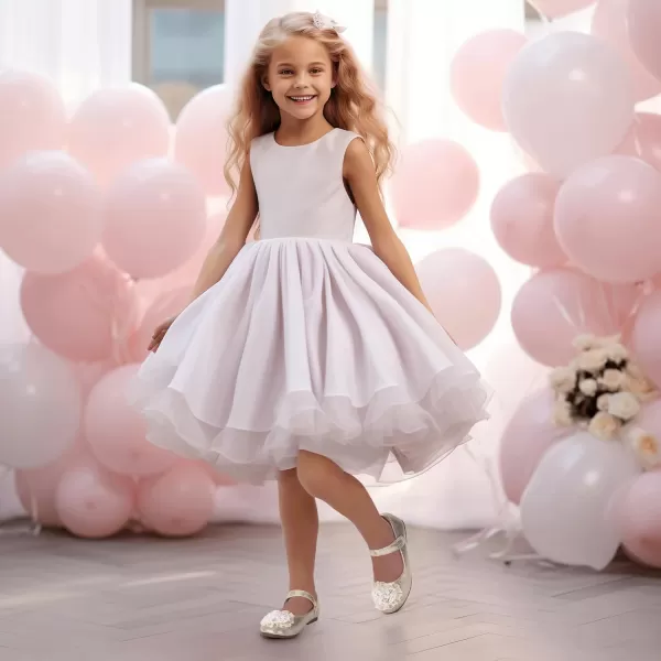 Hehainom Toddler Flower Girl Dress Shoes Rhinstones Pearls Mary Jane Ballet Flats Wedding Party Toddler Little Kid Princess ShoesGold