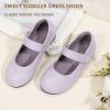 imageHehainom Toddler Girl Dress Shoes Mary Jane Ballerina Ballet Flats for Girls Flower Girl Little Kids Wedding Party School ShoesPurplepu