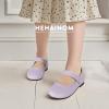 imageHehainom Toddler Girl Dress Shoes Mary Jane Ballerina Ballet Flats for Girls Flower Girl Little Kids Wedding Party School ShoesPurplepu
