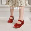 imageHehainom Toddler Girl Dress Shoes Mary Jane Ballerina Ballet Flats for Girls Flower Girl Little Kids Wedding Party School ShoesRedpu