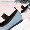 imageHehainom Toddler Girls Dress Shoes Flower Girl Ballet Flats Wedding Church Party Bow Little Kids Ballerina Toddler ShoesBlue