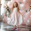 imageHehainom Toddler Girls Dress Shoes Flower Girl Ballet Flats Wedding Church Party Bow Little Kids Ballerina Toddler ShoesPurple