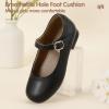 imageHehainom Girls Dress Shoes Mary Jane Ballet Flats Little Big Kids Flower Girl Low Heels School Wedding Party ShoesBlackpu
