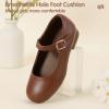 imageHehainom Girls Dress Shoes Mary Jane Ballet Flats Little Big Kids Flower Girl Low Heels School Wedding Party ShoesBrownpu