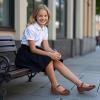 imageHehainom Girls Dress Shoes Mary Jane Ballet Flats Little Big Kids Flower Girl Low Heels School Wedding Party ShoesBrownpu