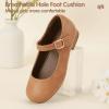 imageHehainom Girls Dress Shoes Mary Jane Ballet Flats Little Big Kids Flower Girl Low Heels School Wedding Party ShoesCamelpu