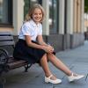 imageHehainom Girls Dress Shoes Mary Jane Ballet Flats Little Big Kids Flower Girl Low Heels School Wedding Party ShoesWhitepu