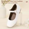imageHehainom Girls Dress Shoes Mary Jane Ballet Flats Little Big Kids Flower Girl Low Heels School Wedding Party ShoesWhitepu