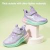 imageHehainom Girls Kids Sneaker Boys Girls Running Tennis Shoes Sparkle Lightweight Breathable Sport Athletic Girls ShoesPurple