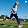 imageHehainom Kids Shoes Boys Girls Sneskers Carbon Plated Athletic Running Shoes Toddler Little Big Kid Tennis ShoesBlack Blue