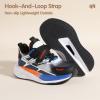 imageHehainom Kids Shoes Boys Girls Sneskers Carbon Plated Athletic Running Shoes Toddler Little Big Kid Tennis ShoesBlack Blue