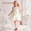 imageHehainom Toddler Girls Dress Shoes Little Kids Flower Girl Sparkle Bow Ballet Flats School Wedding Party ShoesRed Sequin