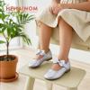 imageHehainom Toddler Girls Dress Shoes Little Kids Flower Girl Sparkle Bow Ballet Flats School Wedding Party ShoesSilver