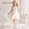 imageHehainom Toddler Girls Dress Shoes Little Kids Flower Girl Sparkle Bow Ballet Flats School Wedding Party ShoesWhite Sequin