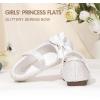 imageHehainom Toddler Girls Dress Shoes Little Kids Flower Girl Sparkle Bow Ballet Flats School Wedding Party ShoesWhite Sequin