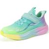 imageHehainom Girls Kids Sneaker Boys Girls Running Tennis Shoes Sparkle Lightweight Breathable Sport Athletic Girls ShoesGreen Pink