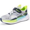 imageHehainom Kids Shoes Boys Girls Sneskers Carbon Plated Athletic Running Shoes Toddler Little Big Kid Tennis ShoesGray Yellow
