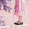 imageHehainom Toddler Girls Flats Mary Jane Flower Girl Dress Shoes School Wedding Party ShoesBlack Pu