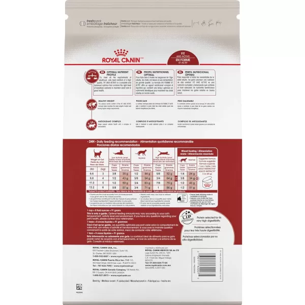 Royal Canin Adult Fit ampamp Active Dry Adult Cat Food 3 lb bag7 Pound Pack of 1