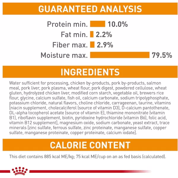 Royal Canin Feline Care Nutrition Hair ampamp Skin Care Thin Slices in Gravy Canned Cat Food 3 Ounce Pack of 243 Ounce Pack of 12