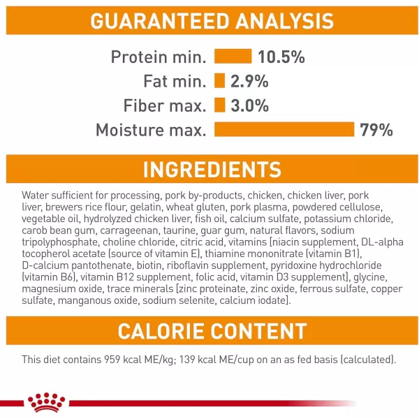 Royal Canin Feline Care Nutrition Hair ampamp Skin Care Thin Slices in Gravy Canned Cat Food 3 Ounce Pack of 2451 Ounce Pack of 24