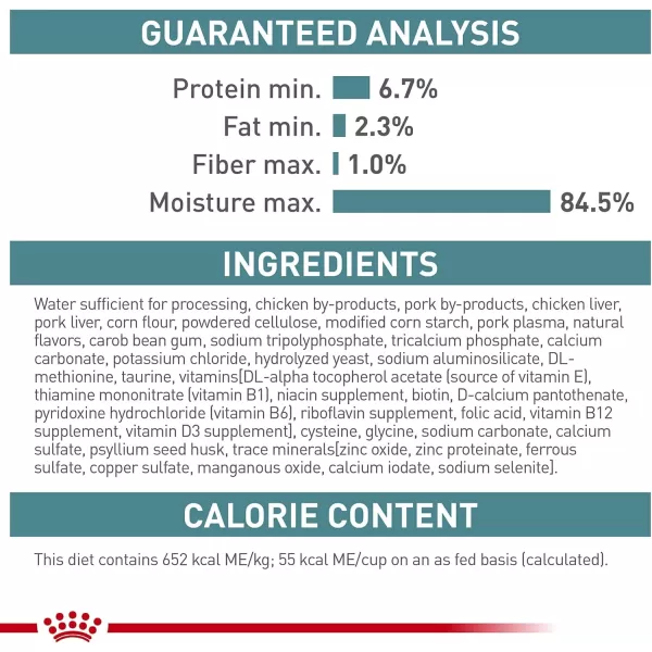 Royal Canin Hairball Care Thin Slices In Gravy Wet Cat Food 3 oz can 12count3 Ounce Pack of 24