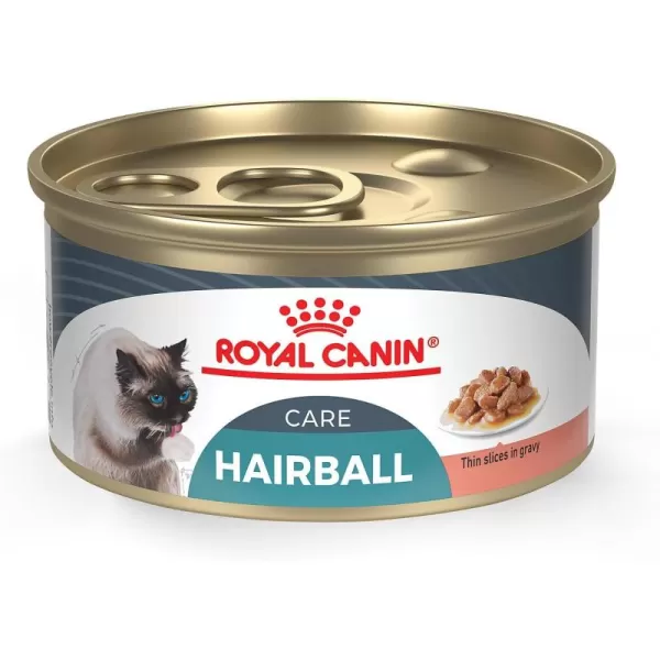 Royal Canin Hairball Care Thin Slices In Gravy Wet Cat Food 3 oz can 12count3 Ounce Pack of 24