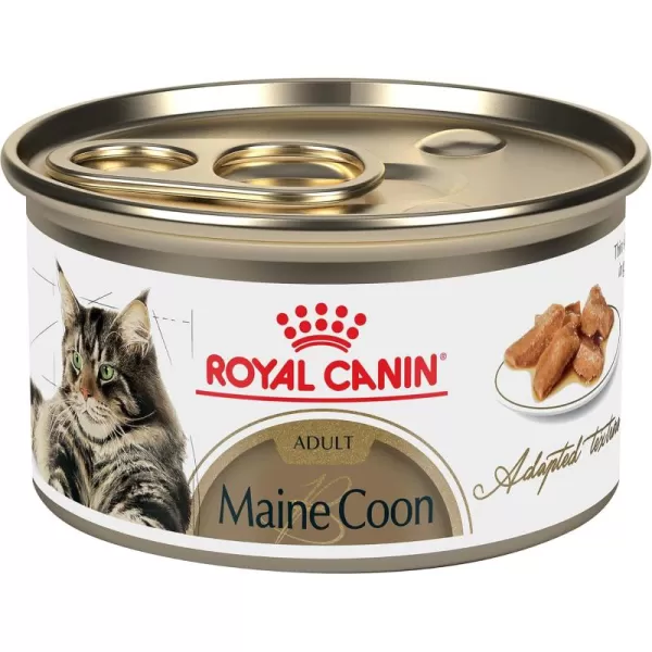 Royal Canin Maine Coon Breed Thin Slices in Gravy Adult Wet Cat Food 3 oz can 4pack3 Ounce Pack of 24
