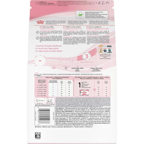 Royal Canin Feline Health Nutrition Kitten Dry Cat Food 7 lb bag1 Count Pack of 1