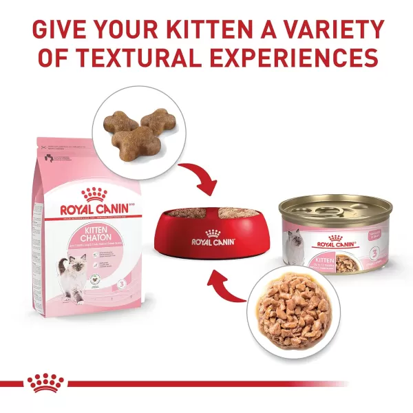 Royal Canin Feline Health Nutrition Kitten Thin Slices in Gravy Canned Cat Food 3 oz can 12countOriginal