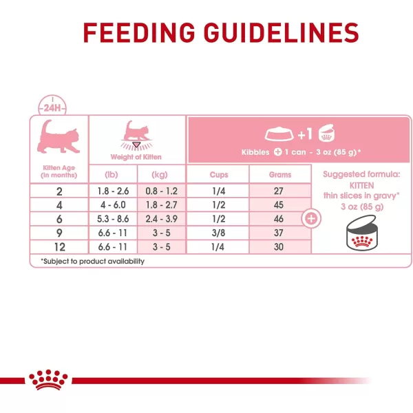 Royal Canin Feline Health Nutrition Kitten Thin Slices in Gravy Canned Cat Food 3 oz can 12countOriginal