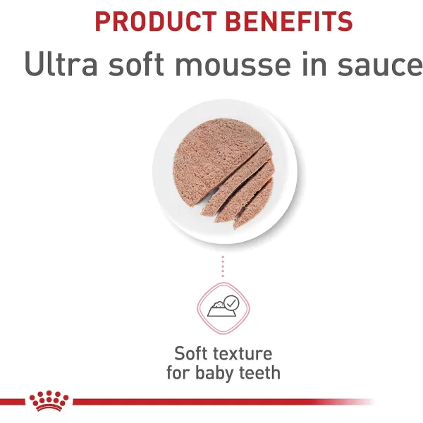 Royal Canin Feline Health Nutrition Mother ampamp Babycat Ultra Soft Mousse in Sauce Canned Cat Food 58 oz canChicken