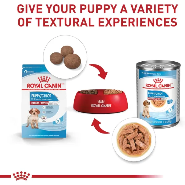 Royal Canin Size Health Nutrition Medium Puppy Dry Dog Food 30 lb bag13 piece set