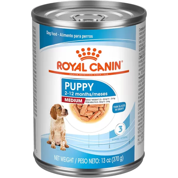Royal Canin Size Health Nutrition Medium Puppy Dry Dog Food 30 lb bag13 piece set