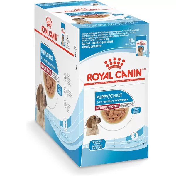 Royal Canin Size Health Nutrition Medium Puppy Dry Dog Food 30 lb bag49 Ounce Pack of 10