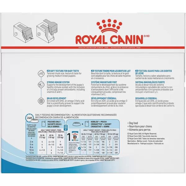 Royal Canin Size Health Nutrition Medium Puppy Dry Dog Food 30 lb bag49 Ounce Pack of 10