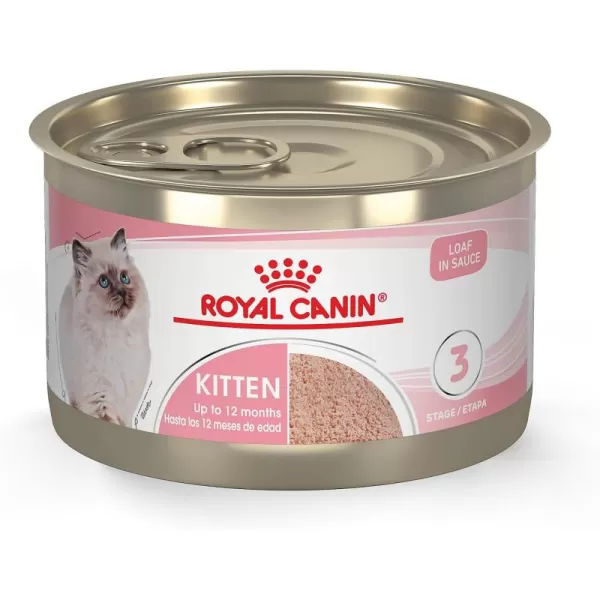 Royal Canin Feline Health Nutrition Kitten Thin Slices in Gravy Canned Cat Food 3 oz can 24count51 Ounce Pack of 24