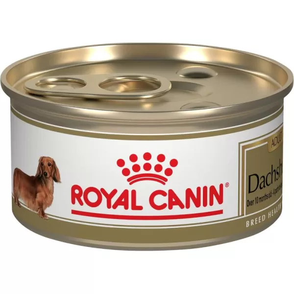 Royal Canin Breed Health Nutrition Dachshund Adult Loaf in Sauce Wet Dog Food 3 oz can 24Count