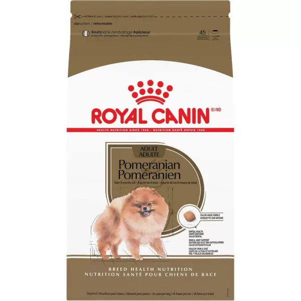 Royal Canin Breed Health Nutrition Pomeranian Dry Dog Food 10 lb bag10 Pound Pack of 1