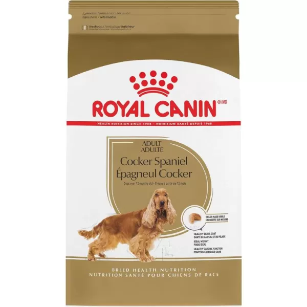 Royal Canin Cocker Spaniel Adult Dry Dog Food 25 lb bag6 Pound Pack of 1
