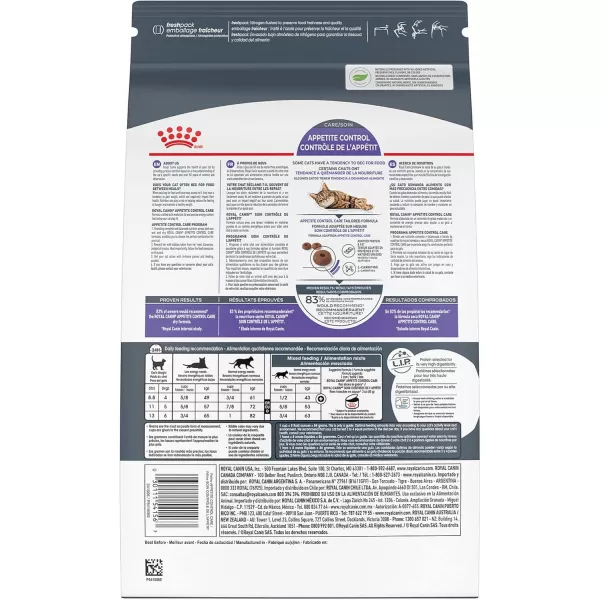 Royal Canin Appetite Control SpayedNeutered Dry Adult Cat Food 6 lb bag14 Pound Pack of 1