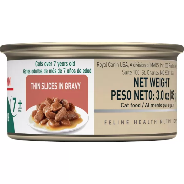Royal Canin Feline Health Nutrition Instinctive 7 Thin Slices in Gravy Canned Cat Food 3 oz can 24countChicken