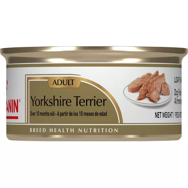 Royal Canin Yorkshire Terrier Adult Breed Specific Wet Dog Food 3 oz can 4pack3 Ounce Pack of 4