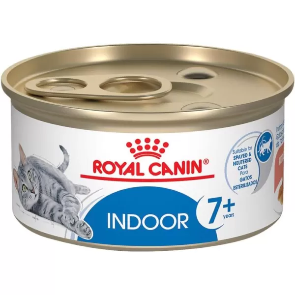 Royal Canin Feline Health Nutrition Indoor 7 Morsels in Gravy Canned Cat Food 3 oz can 24count