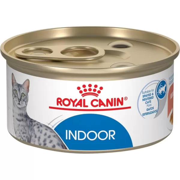Royal Canin Feline Health Nutrition Indoor Adult Morsels in Gravy Canned Cat Food 3 oz Pack of 24Morsels in Gravy
