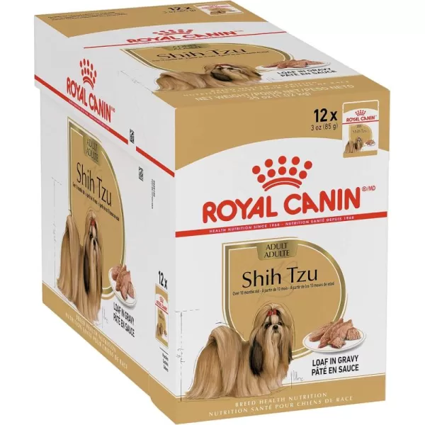 Royal Canin Shih Tzu Adult Breed Specific Dry Dog Food 25 lb bag3 Ounce Pack of 12