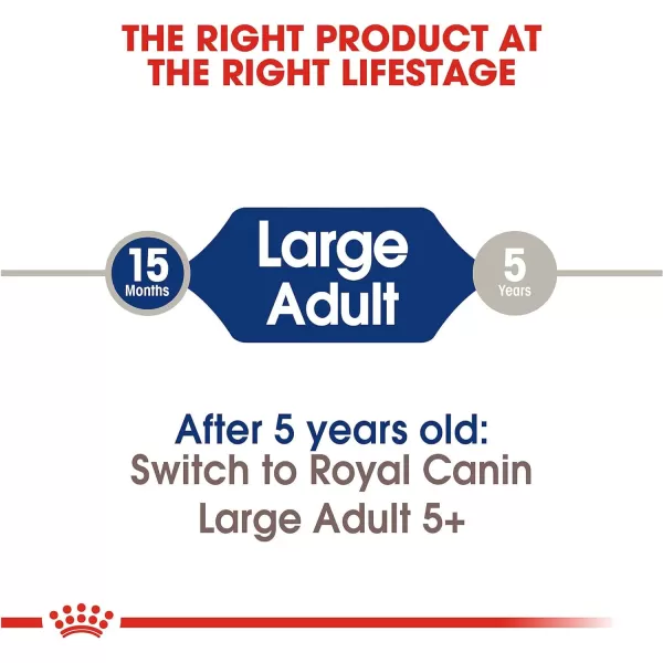 Royal Canin Large Adult 5 Dry Dog Food for Older Dogs 30 lb bag6 Pound Pack of 1