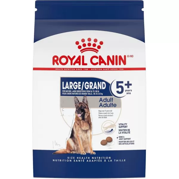 Royal Canin Large Adult 5 Dry Dog Food for Older Dogs 30 lb bag30 Pound Pack of 1