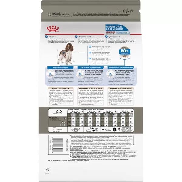 Royal Canin Medium Weight Care Adult Dry Dog Food for Medium Breeds 17 lb bag17 Pound Pack of 1